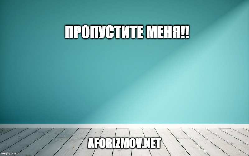 Пропустите меня!