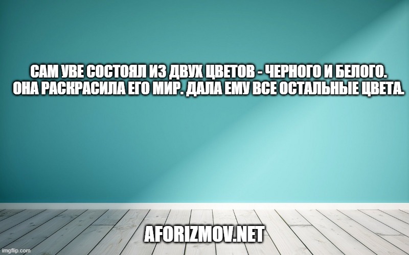 Сам Уве состоял из двух цветов - черного и белого. Она раскрасила его мир. Дала ему все остальные цвета.