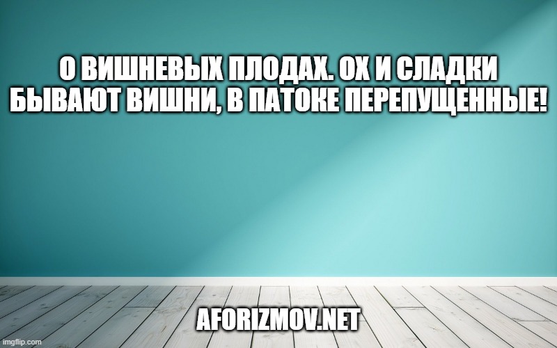 О вишневых плодах. Ох и сладки бывают вишни, в патоке перепущенные!