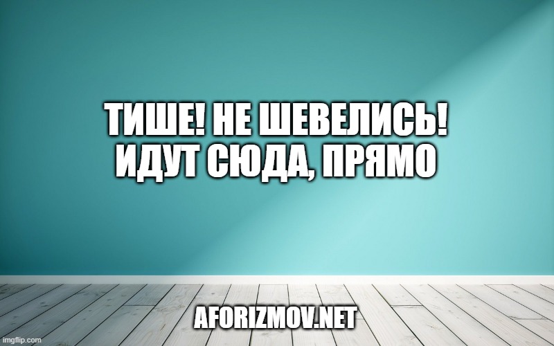Тише! Не шевелись! Идут сюда, прямо