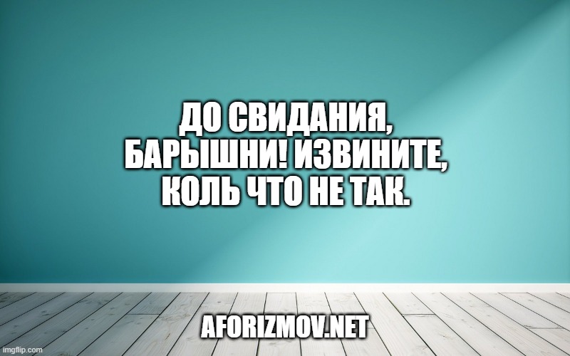 До свидания, барышни! Извините, коль что не так.