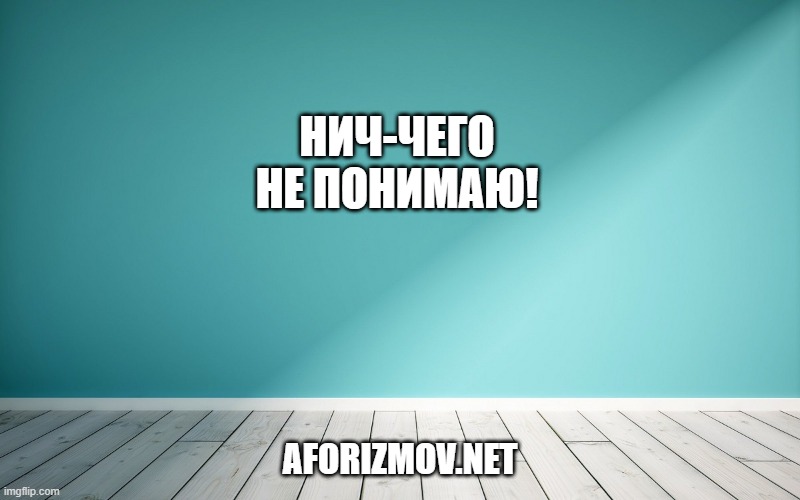 Нич-чего не понимаю!