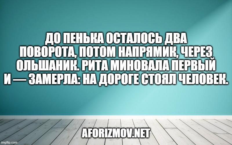 До пенька осталось два поворота, потом напрямик, через ольшаник. Рита миновала первый и — замерла: на дороге стоял человек.