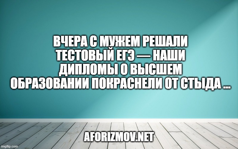 Вчера с мужем решали тестовый ЕГЭ — наши дипломы о высшем образовании покраснели от стыда …