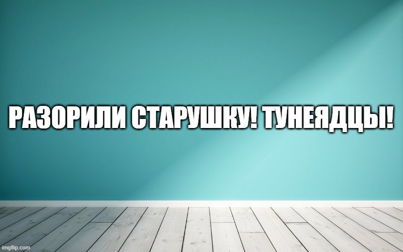 Разорили старушку! Тунеядцы!