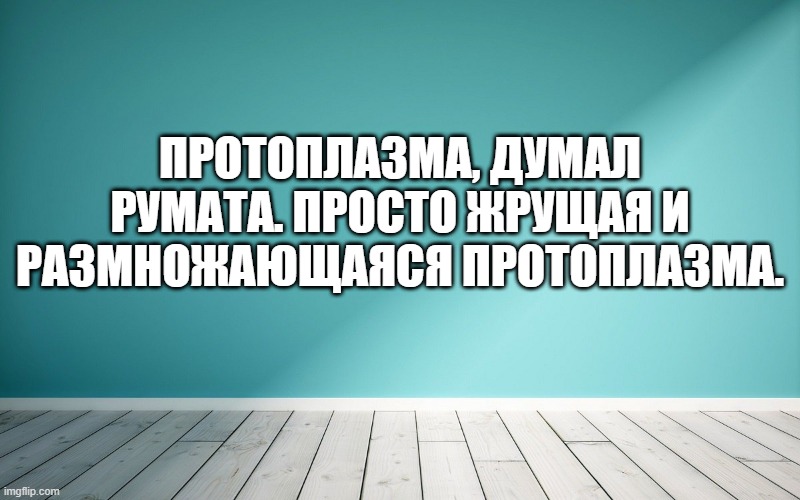 Протоплазма, думал Румата. Просто жрущая и размножающаяся протоплазма.